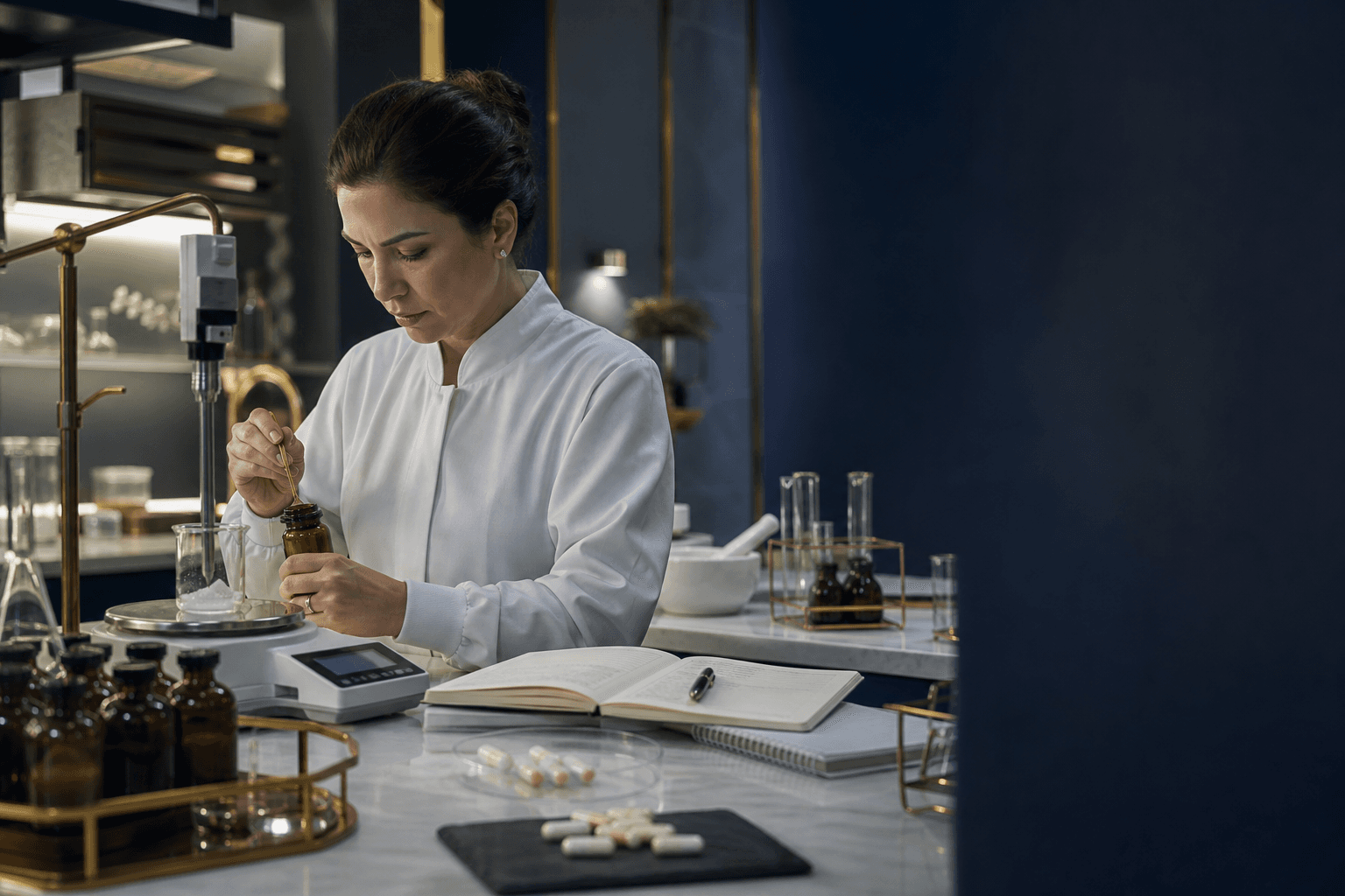 Pesquisa e tecnologia no laboratório de manipulação